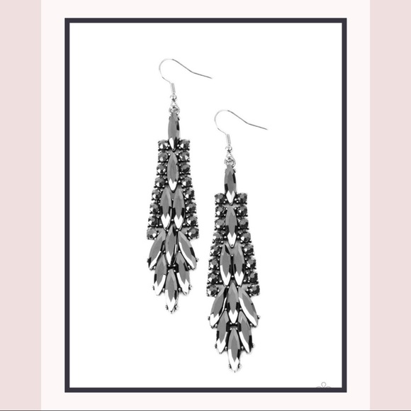Paparazzi Crown Heiress Silver Earrings